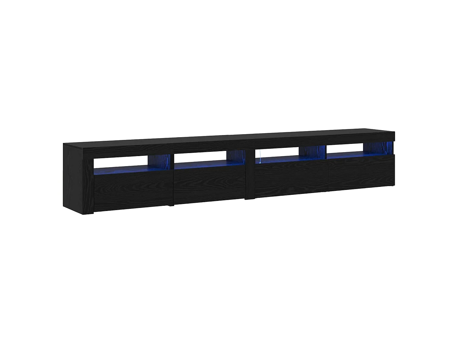 Meuble TV 2 pcs Chêne noir 240 x 35 x 40 cm Bois d'ingénierie