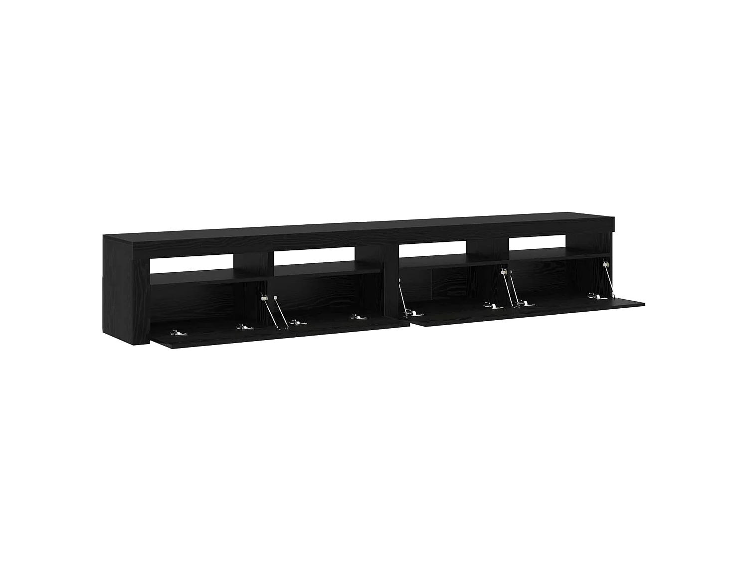 Meuble TV 2 pcs Chêne noir 240 x 35 x 40 cm Bois d'ingénierie
