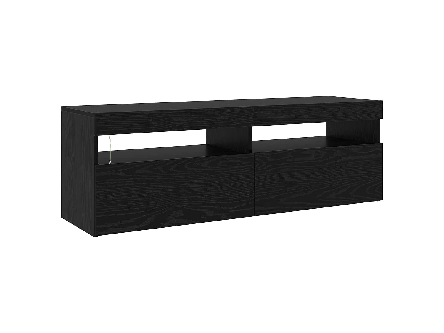 Meuble TV 2 pcs Chêne noir 240 x 35 x 40 cm Bois d'ingénierie