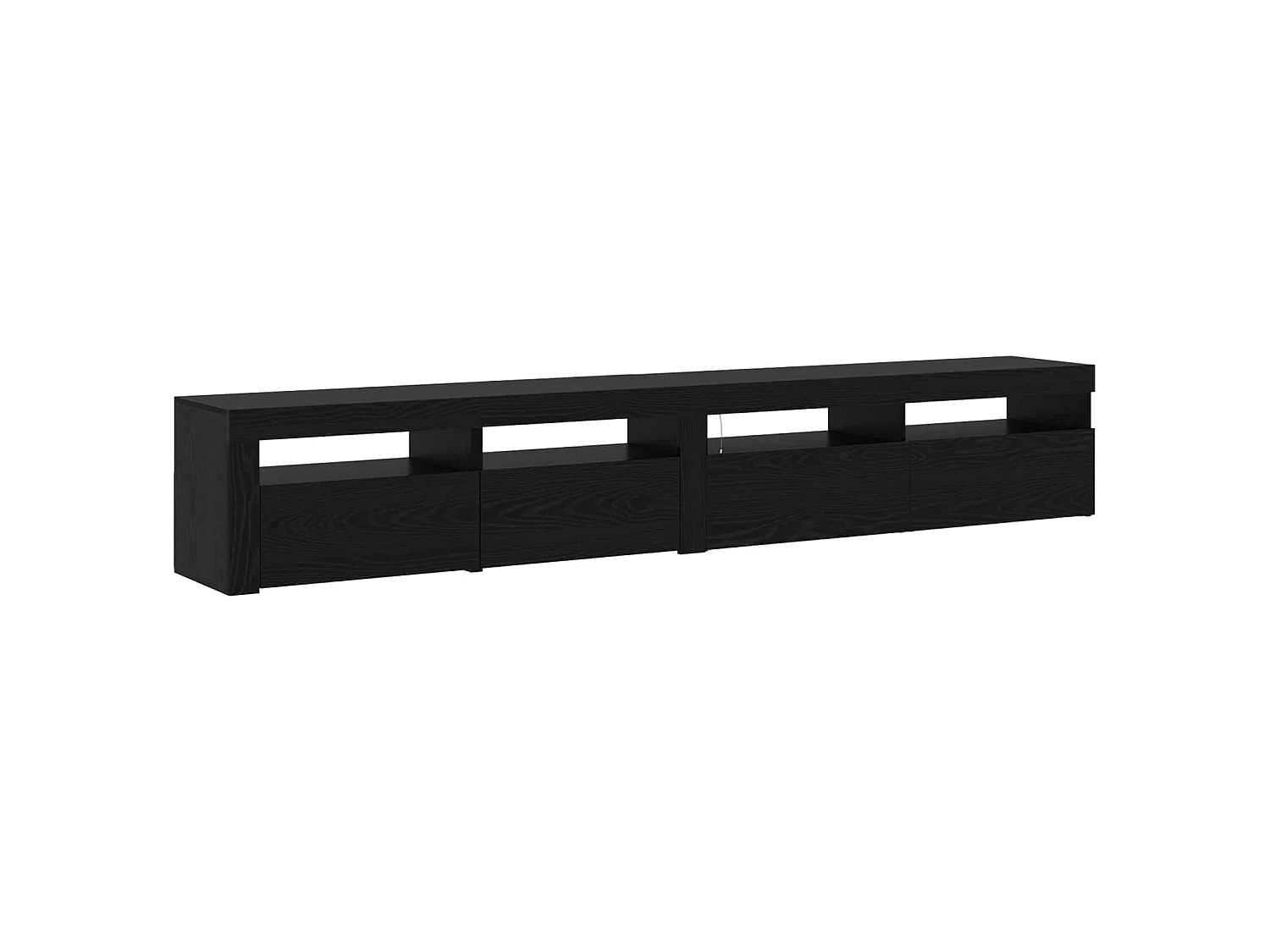 Meuble TV 2 pcs Chêne noir 240 x 35 x 40 cm Bois d'ingénierie