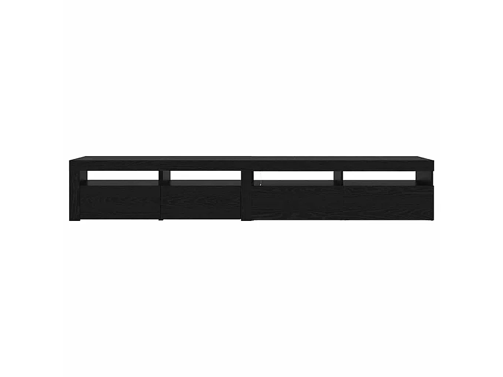 Meuble TV 2 pcs Chêne noir 240 x 35 x 40 cm Bois d'ingénierie