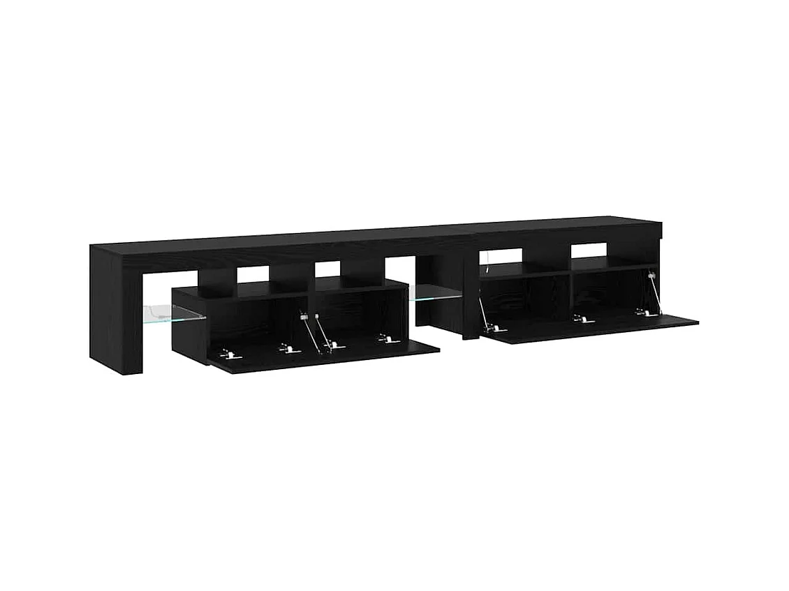 Meubles TV 2 pcs Chêne noir 290 x 36.5 x 40 cm