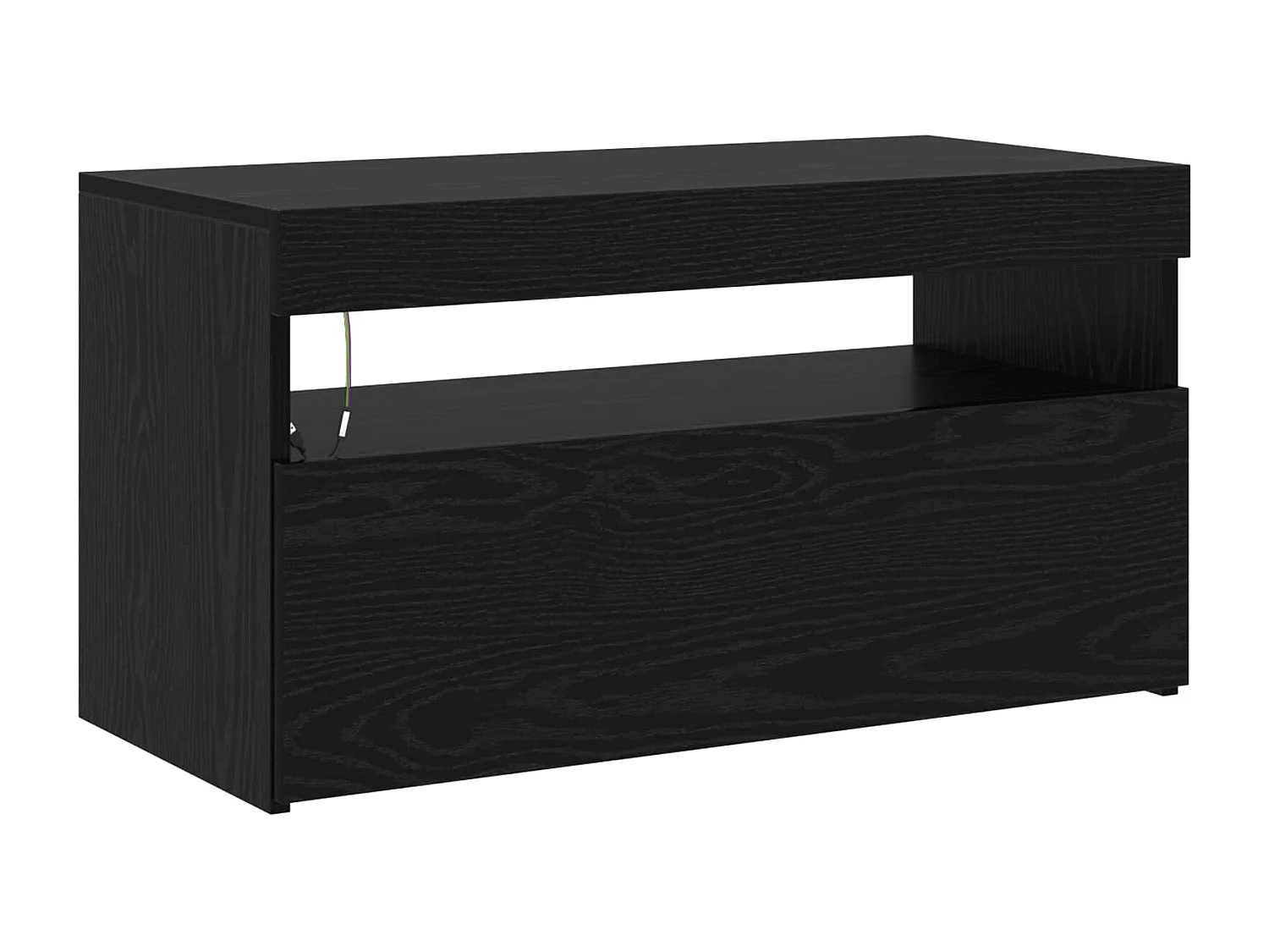 Meuble TV 2 pcs Chêne noir 260 x 37 x 40 cm Bois d'ingénierie