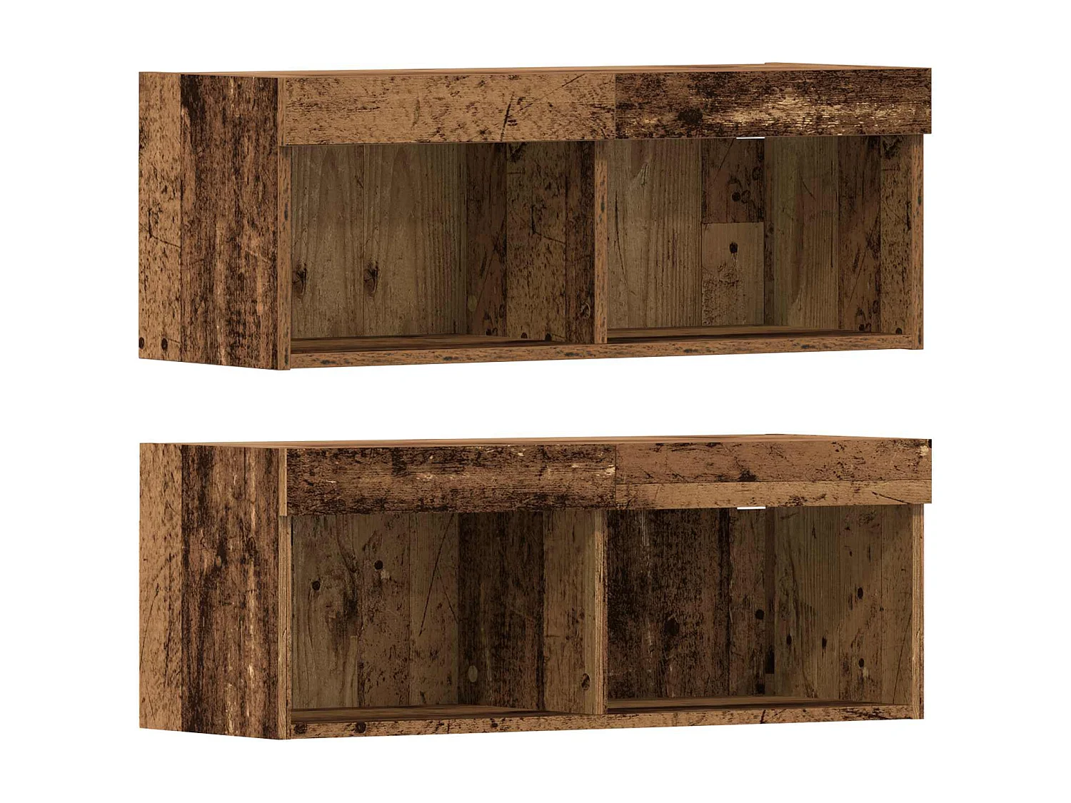 Meuble TV 4 pcs Bois ancien Bois d'ingénierie