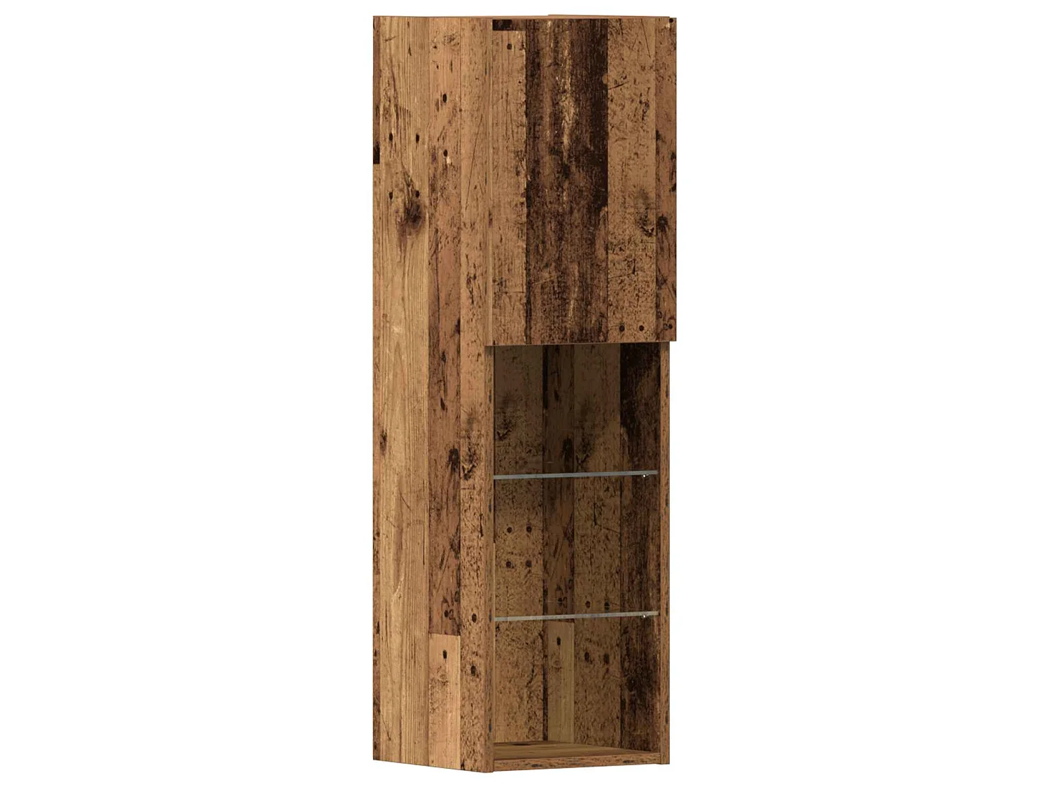 Meuble TV 4 pc Bois ancien Bois d'ingénierie