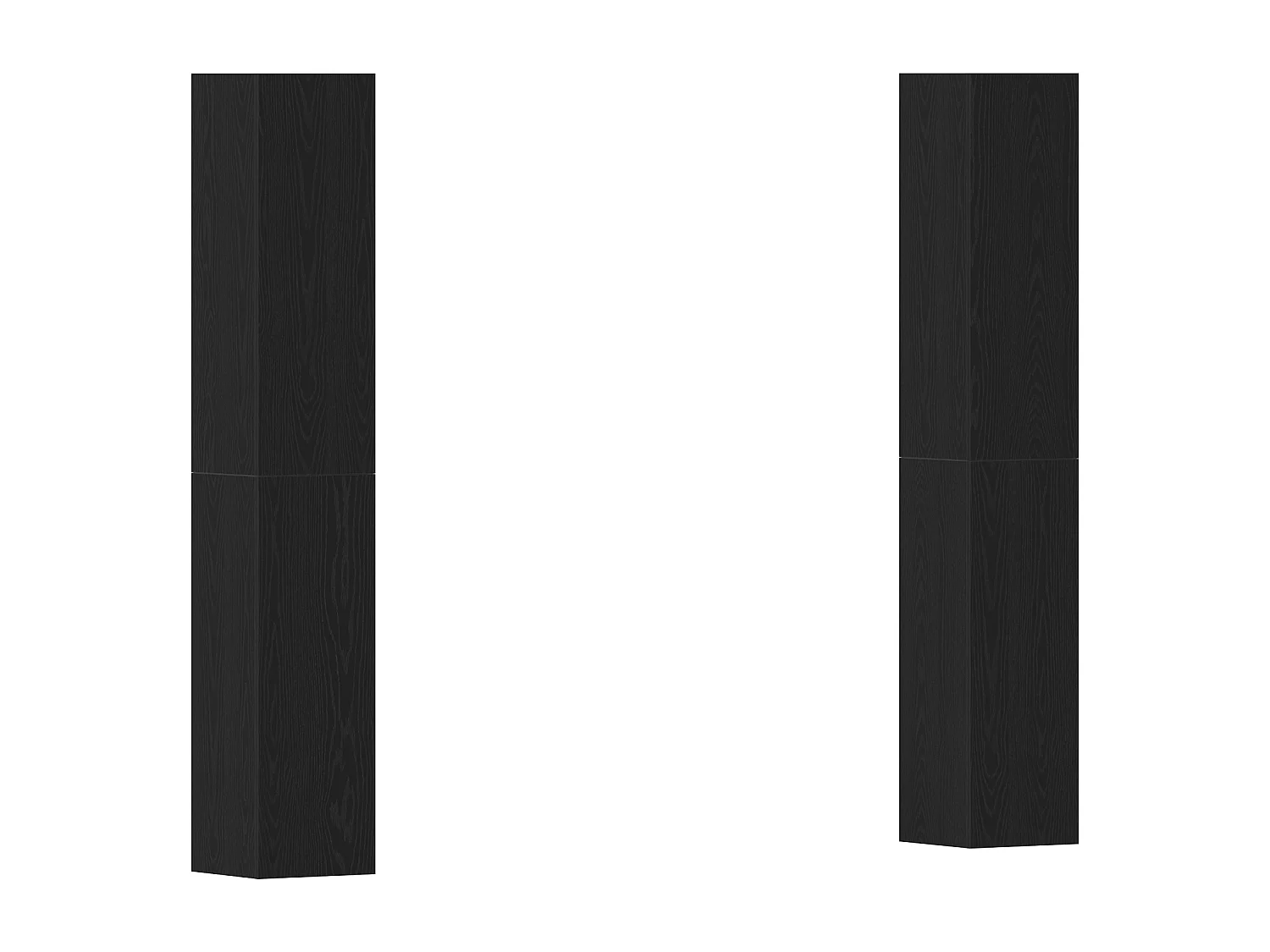 Set de meubles TV 4 pièces Chêne noir 30.5x30x90 cm Bois d'ingénierie, Meubles TV muraux -