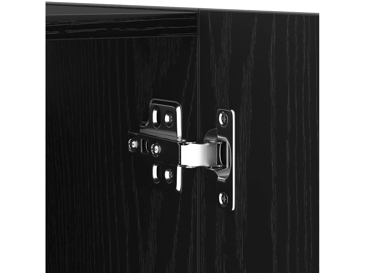 Set de meubles TV 4 pièces Chêne noir 30.5x30x90 cm Bois d'ingénierie, Meubles TV muraux -