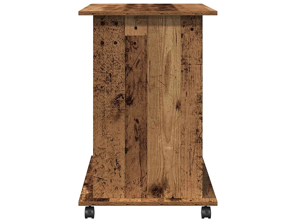 Bureau d'ordinateur vieux bois 80x50x75 cm bois d'ingénierie
