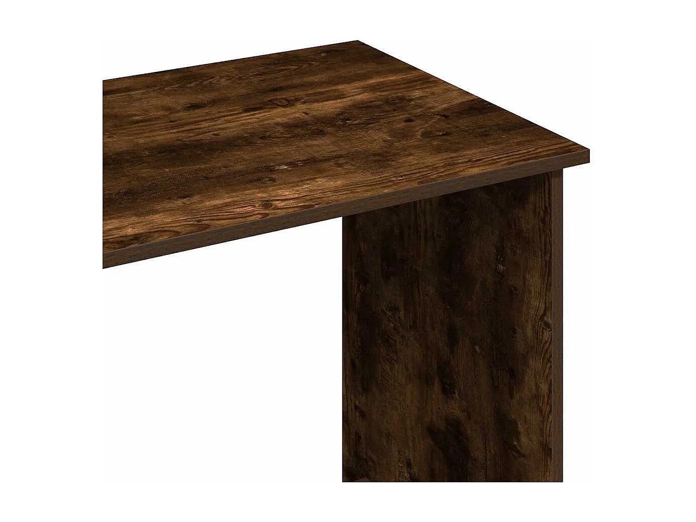 Bureau chêne fumé 102x50x75 cm bois d'ingénierie