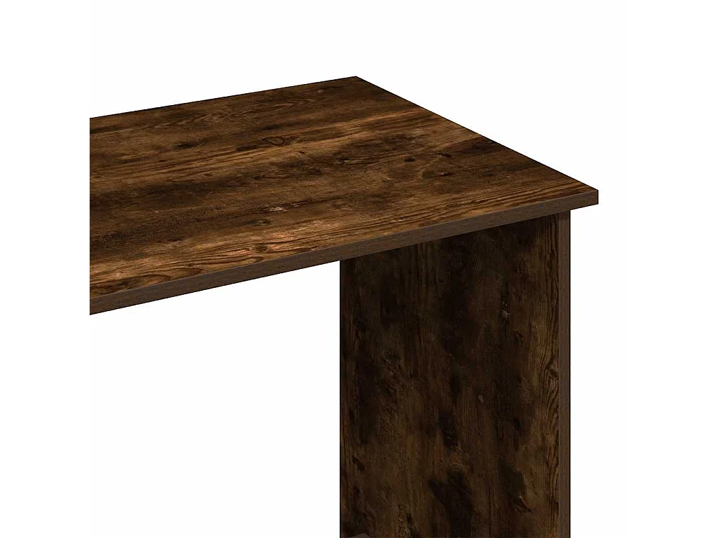 Bureau 102x50x75 cm bewerkt hout gerookt eikenkleurig