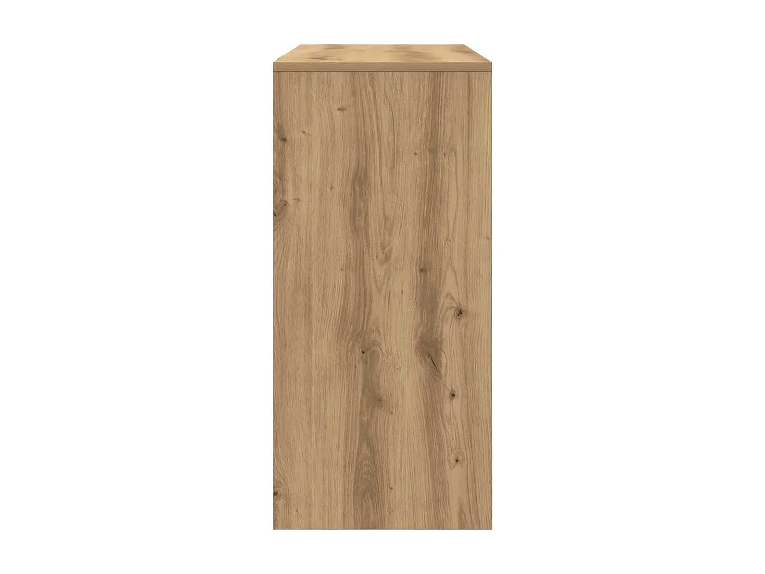 Bureau chêne artisanal 102,5x35x75 cm bois d'ingénierie