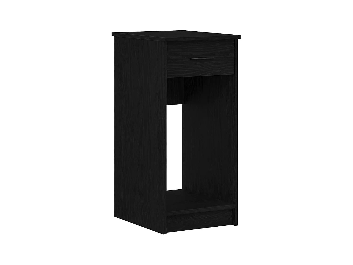 Torre de ordenador con cajón negro 35x45x77 cm