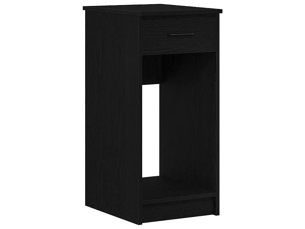 Computerschrank mit Schublade Schwarz 35x45x77 cm