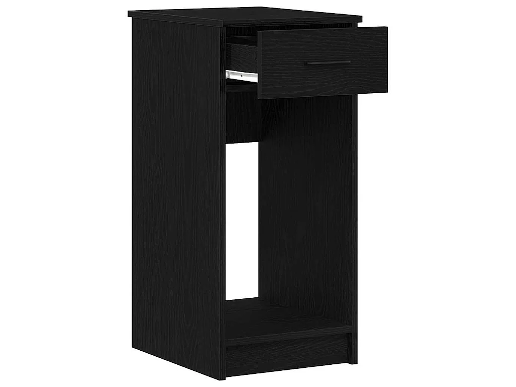 Computerschrank mit Schublade Schwarz 35x45x77 cm