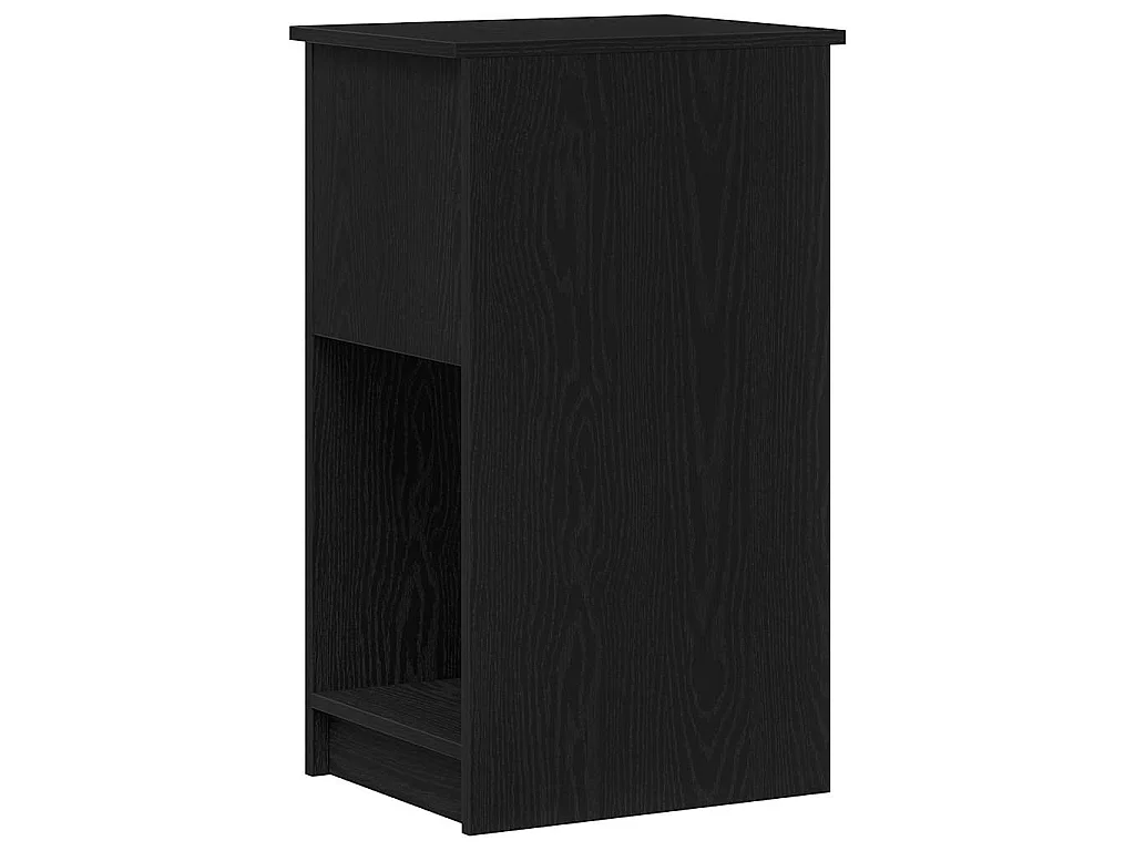 Computerschrank mit Schublade Schwarz 35x45x77 cm