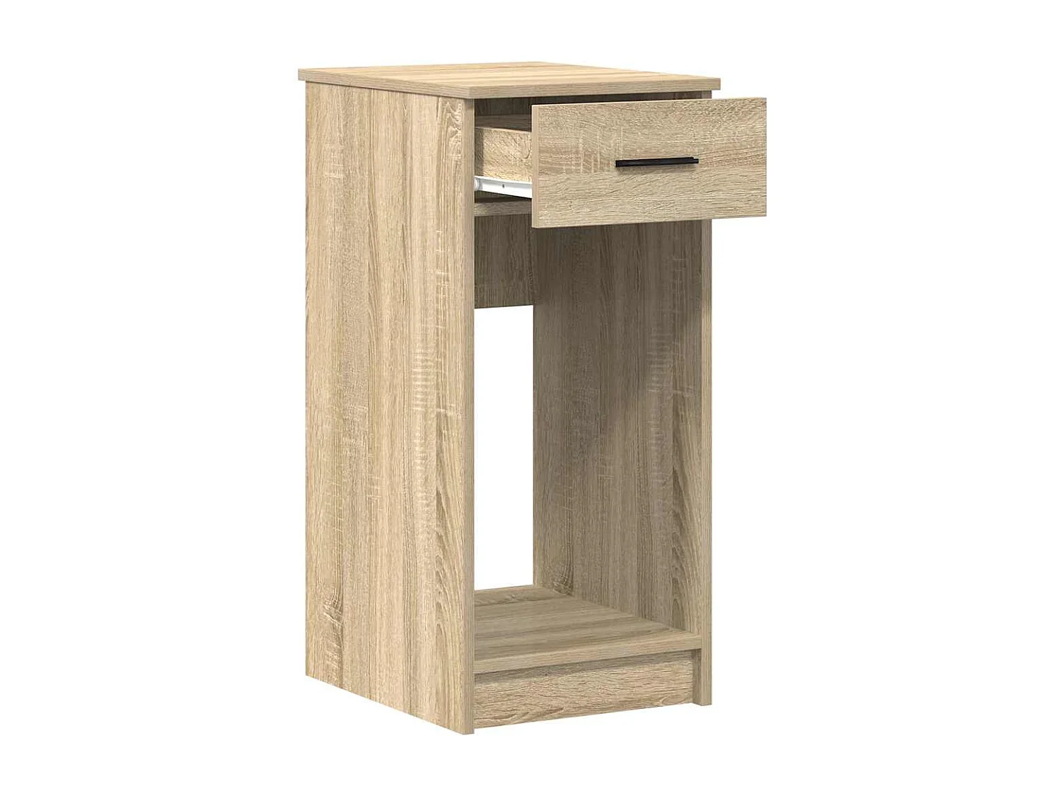 Computertorenstandaard met lade 35x45x77 cm sonoma eikenkleurig