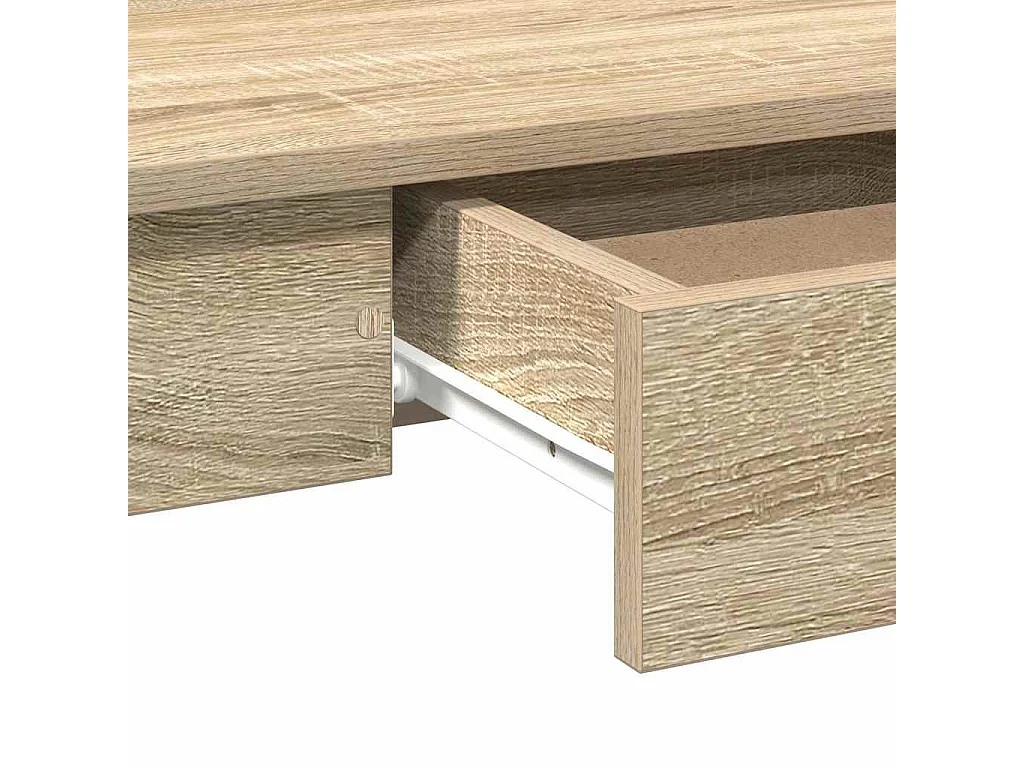 Bureau chêne sonoma 100x45x75 cm bois d'ingénierie