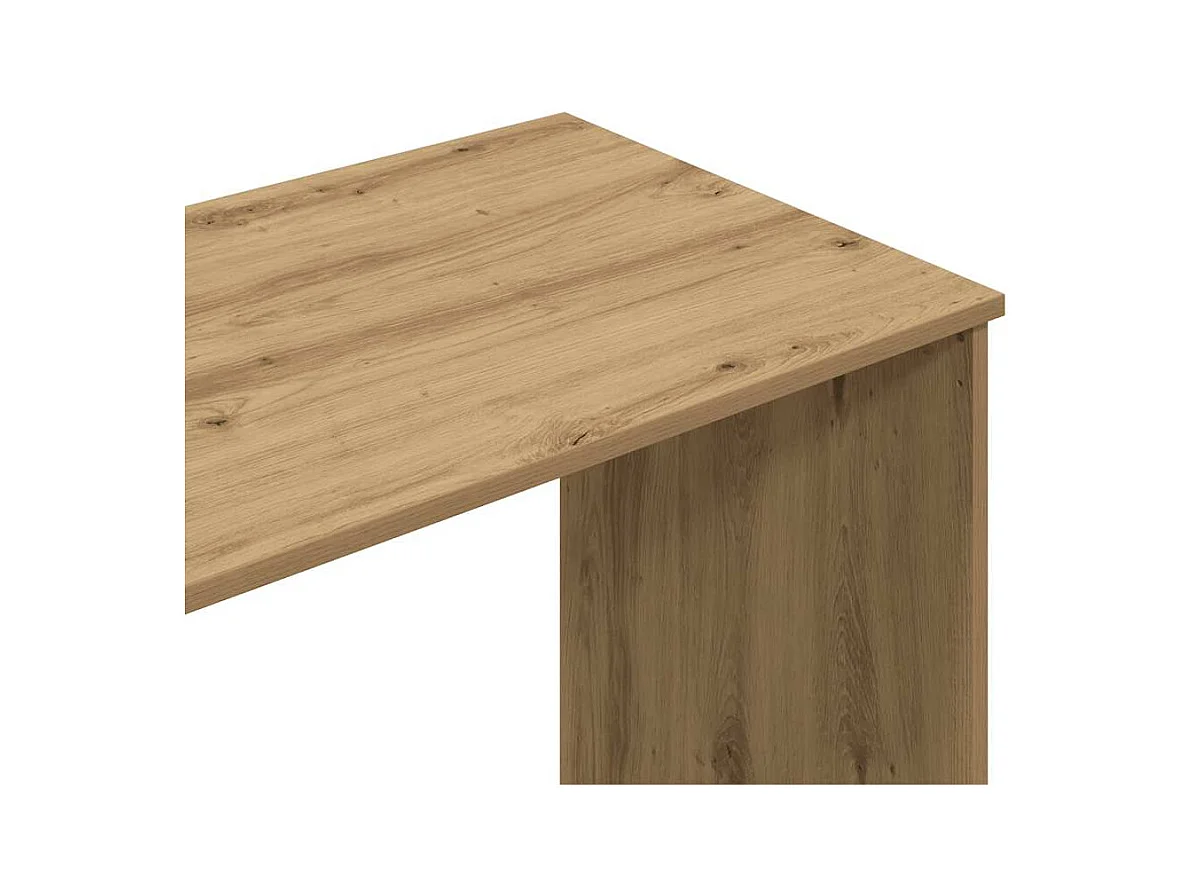 Secretária 102x76x50 cm derivados madeira carvalho artisiano