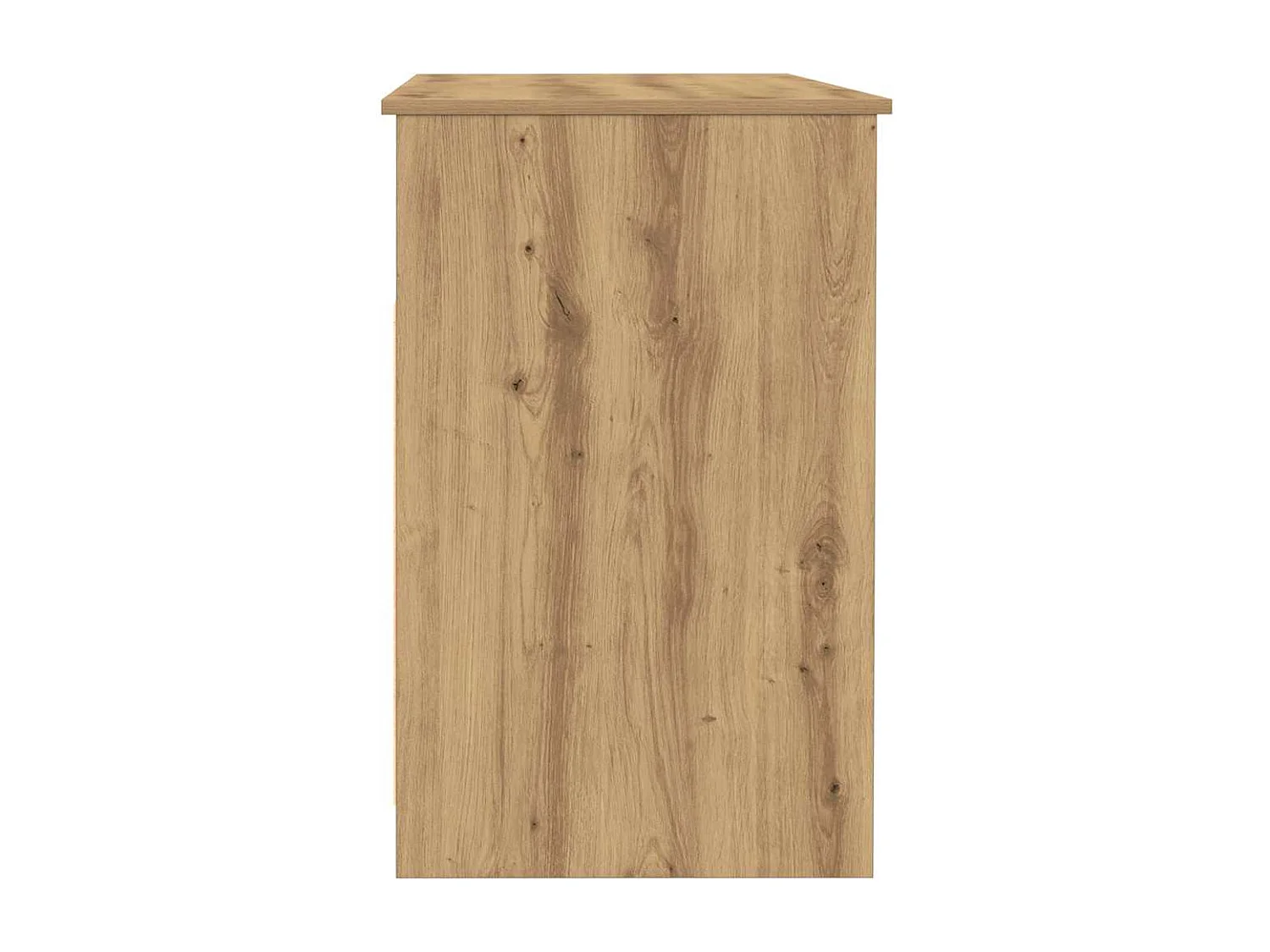 Bureau chêne artisanal 102x76x50 cm bois d'ingénierie