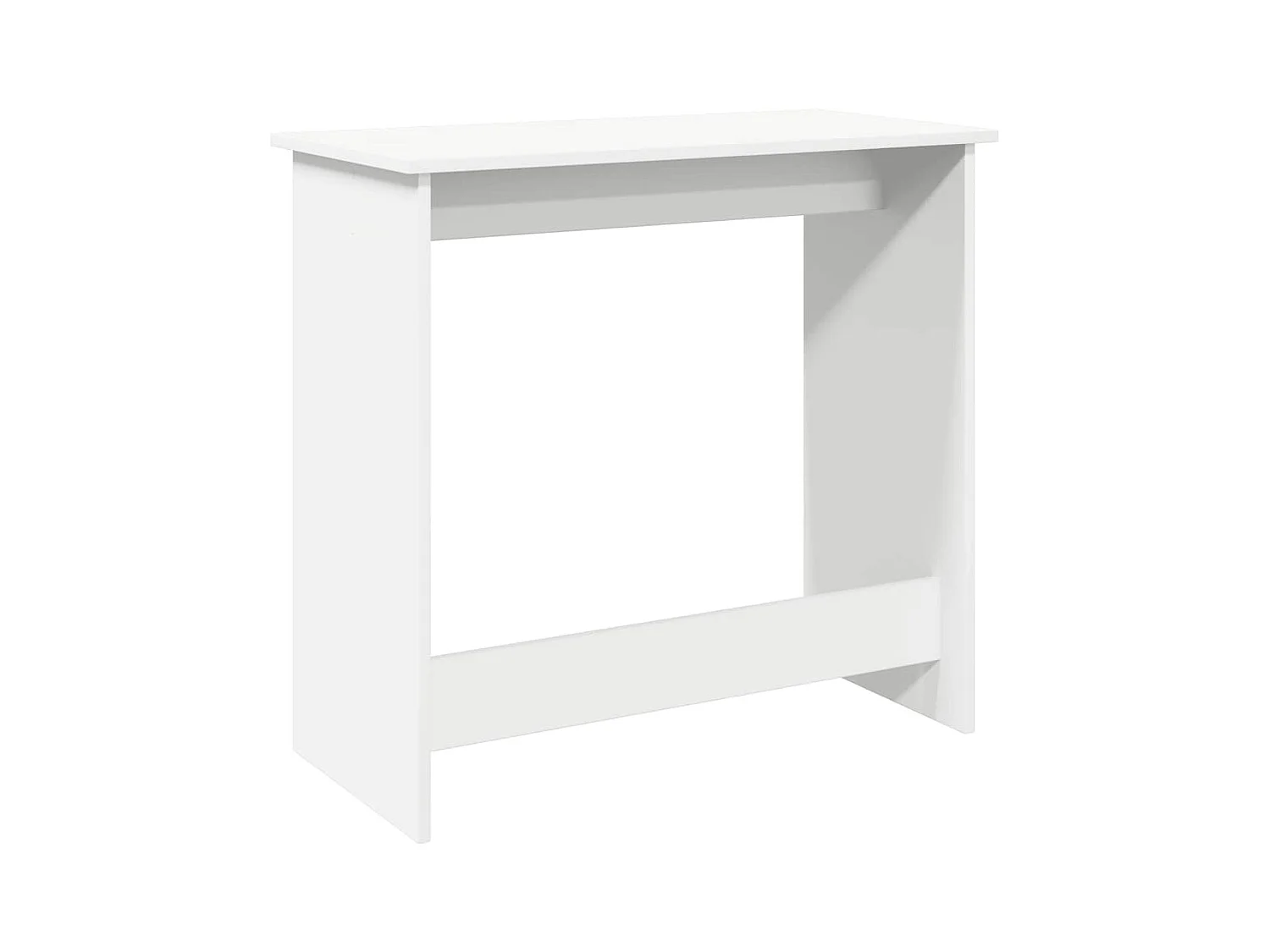 Bureau 80x40x75 cm bewerkt hout wit