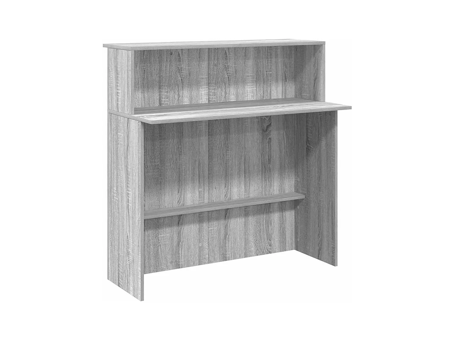 Receptiebalie 100x50x103,5 cm bewerkt hout grijs sonoma eiken
