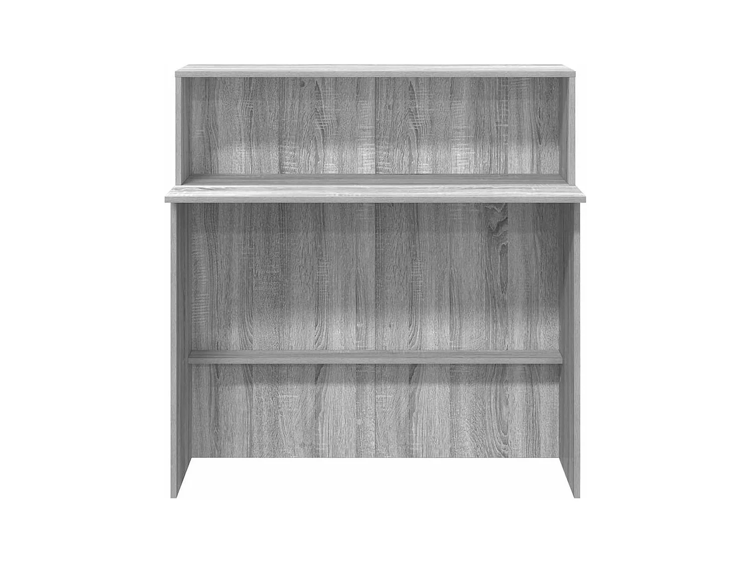 Receptiebalie 100x50x103,5 cm bewerkt hout grijs sonoma eiken