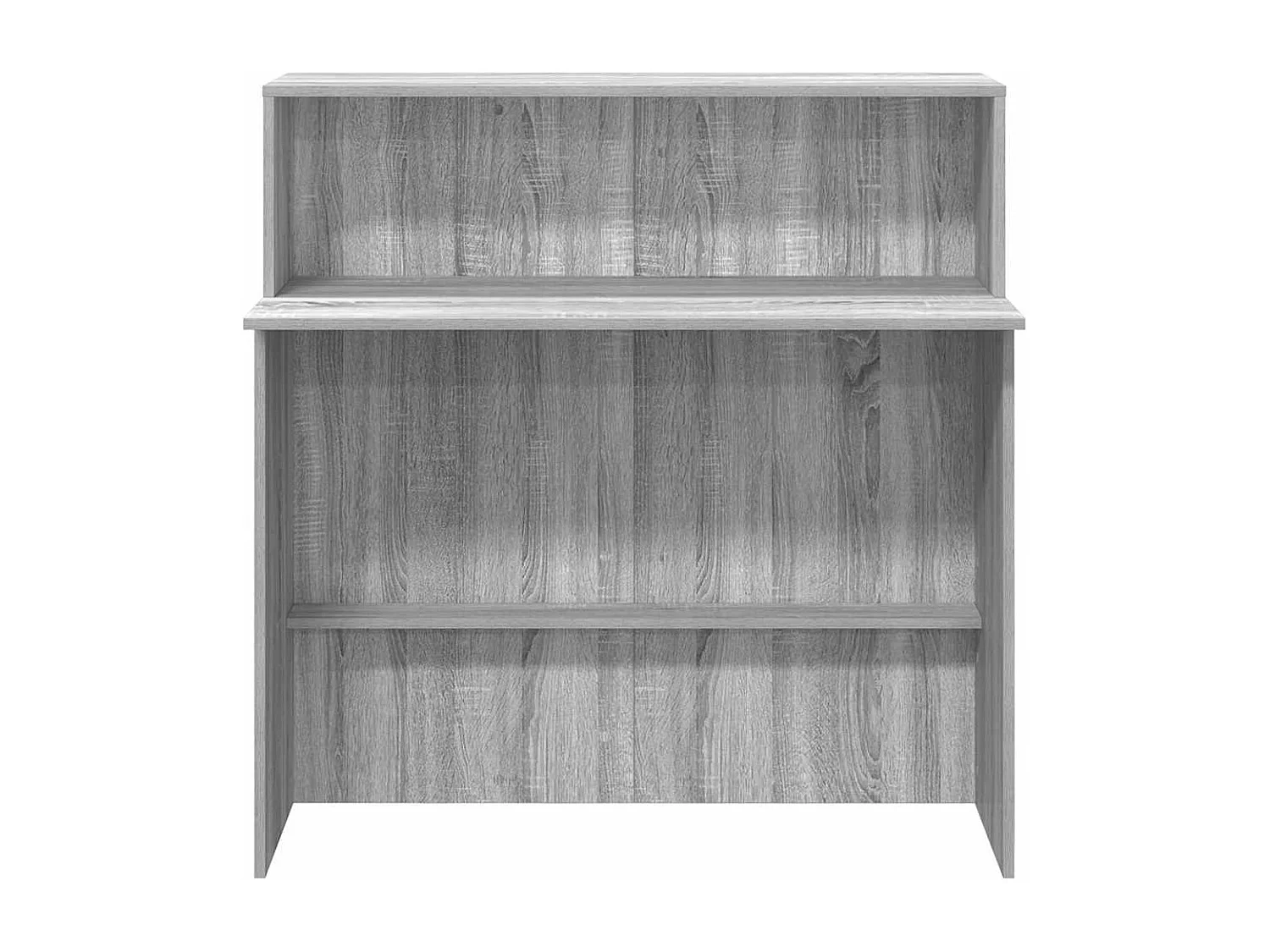 Bureau de réception sonoma gris 100x50x103,5 cm bois ingénierie