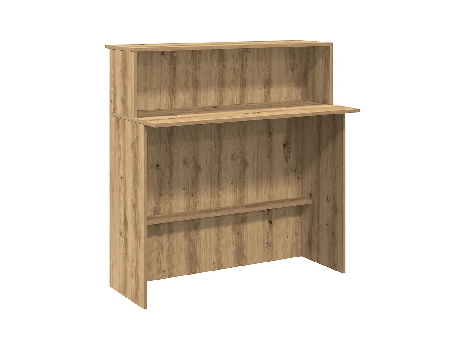 Balcão de recepção 100x50x103,5 cm madeira carvalho artisiano