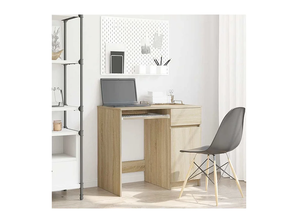 Schreibtisch Sonoma-Eiche 86x49x76 cm Holzwerkstoff