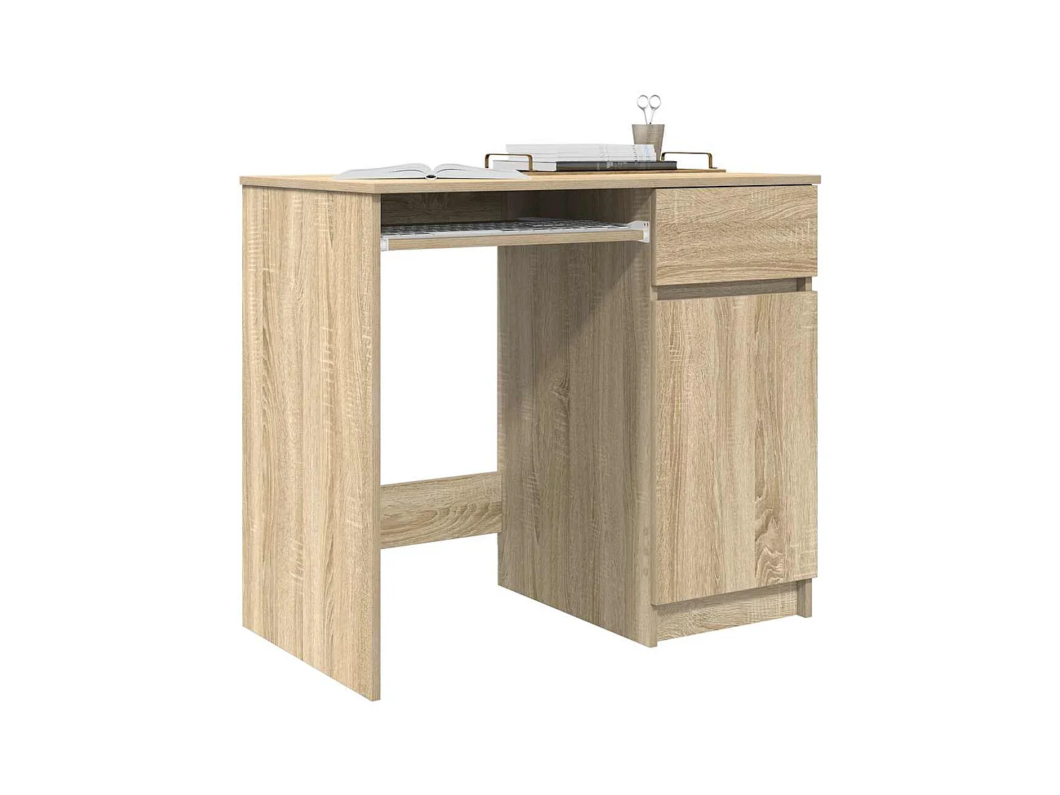 Schreibtisch Sonoma-Eiche 86x49x76 cm Holzwerkstoff