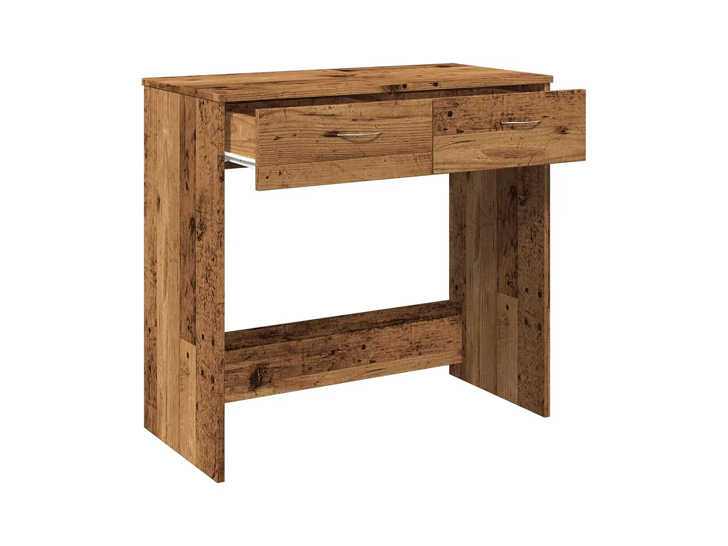 Bureau style vieux bois 80x40x75 cm bois d'ingénierie