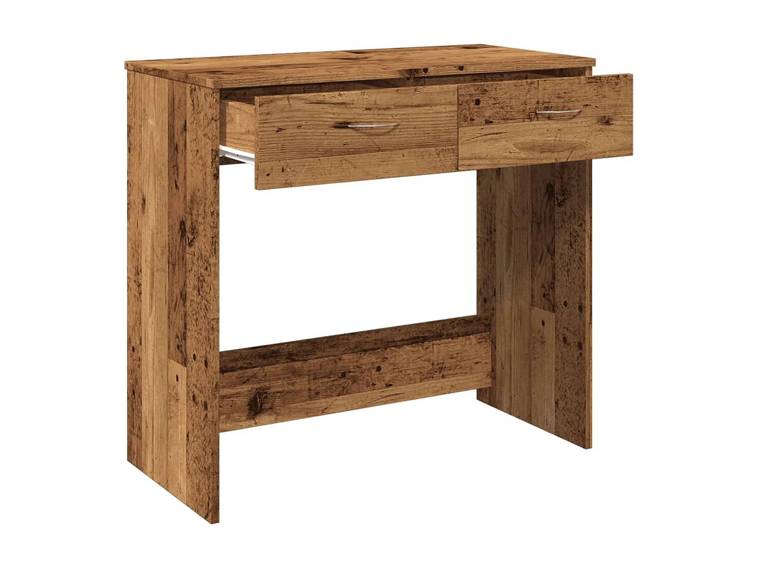 Bureau style vieux bois 80x40x75 cm bois d'ingénierie