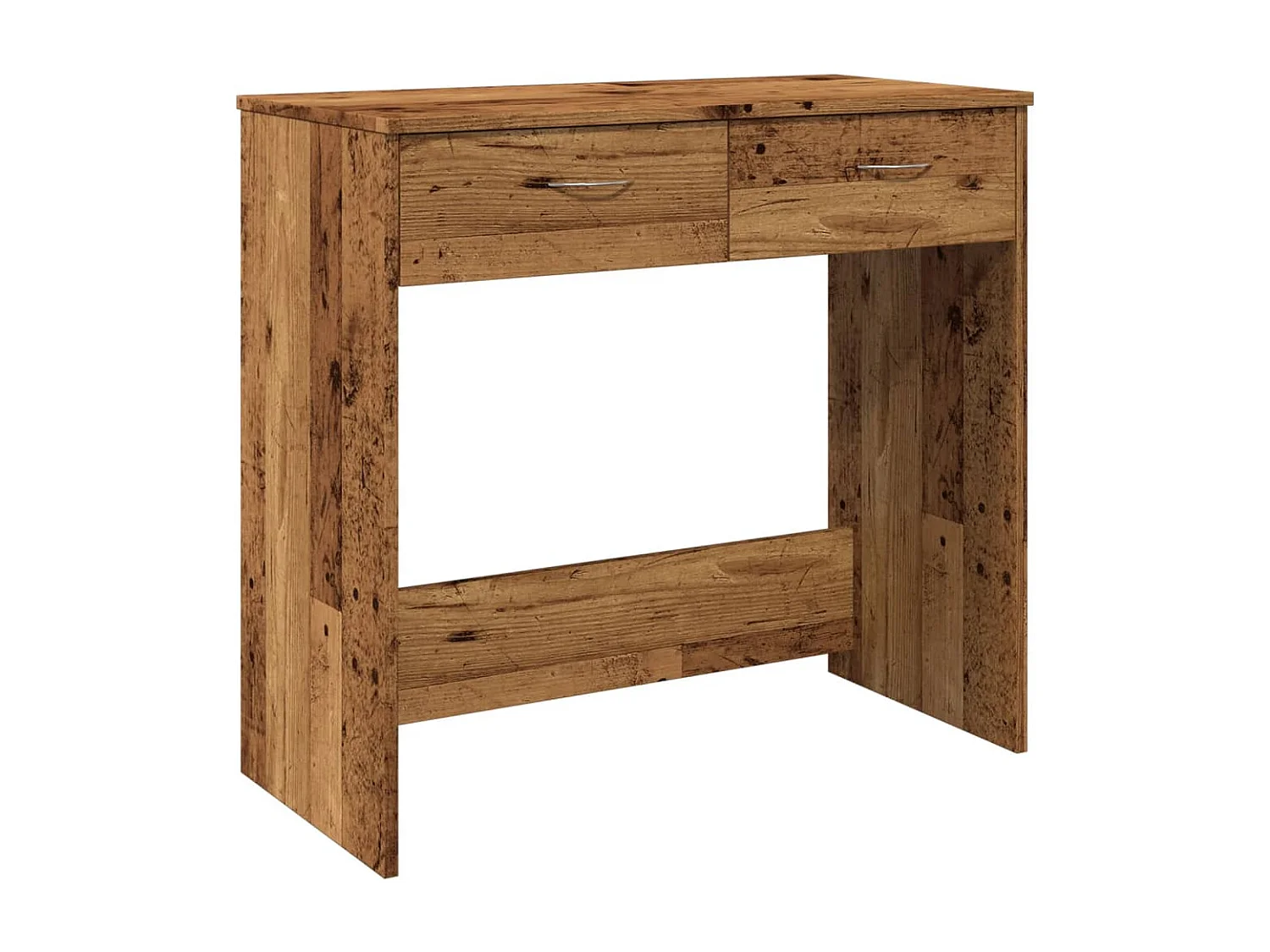 Bureau style vieux bois 80x40x75 cm bois d'ingénierie