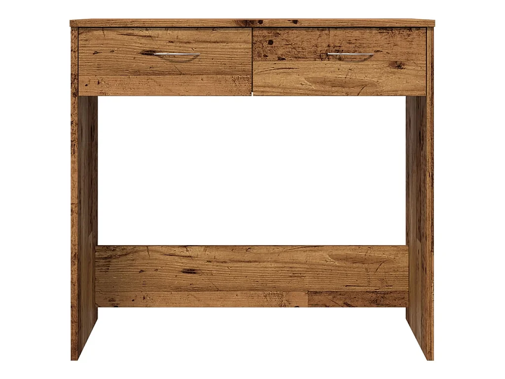 Bureau style vieux bois 80x40x75 cm bois d'ingénierie
