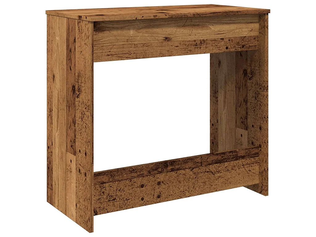 Bureau style vieux bois 80x40x75 cm bois d'ingénierie