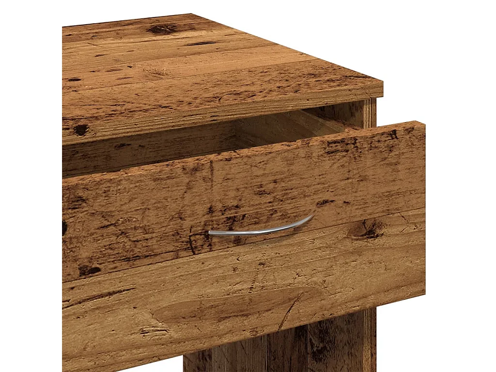 Bureau style vieux bois 80x40x75 cm bois d'ingénierie