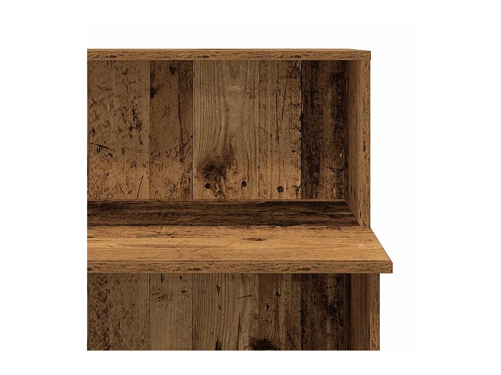 Receptiebalie 100x50x103,5 cm bewerkt hout oud houtkleurig