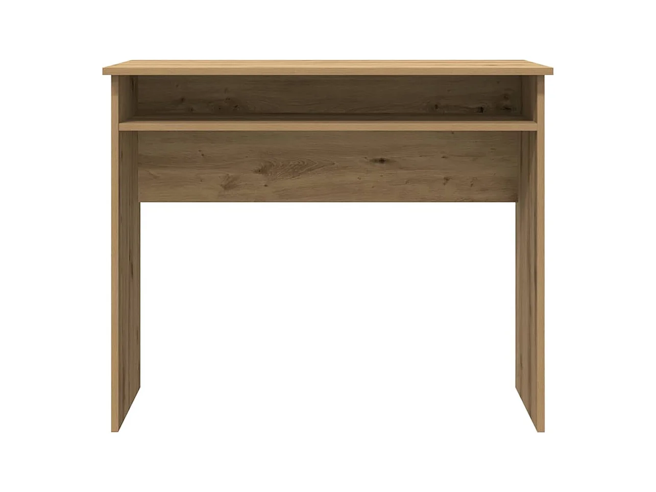 Bureau 90x50x74 cm bewerkt hout artisanaal eikenkleur