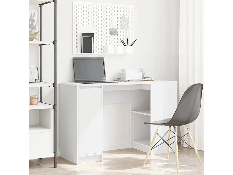 Escritorio blanco 120x42x76 cm madera de ingeniería