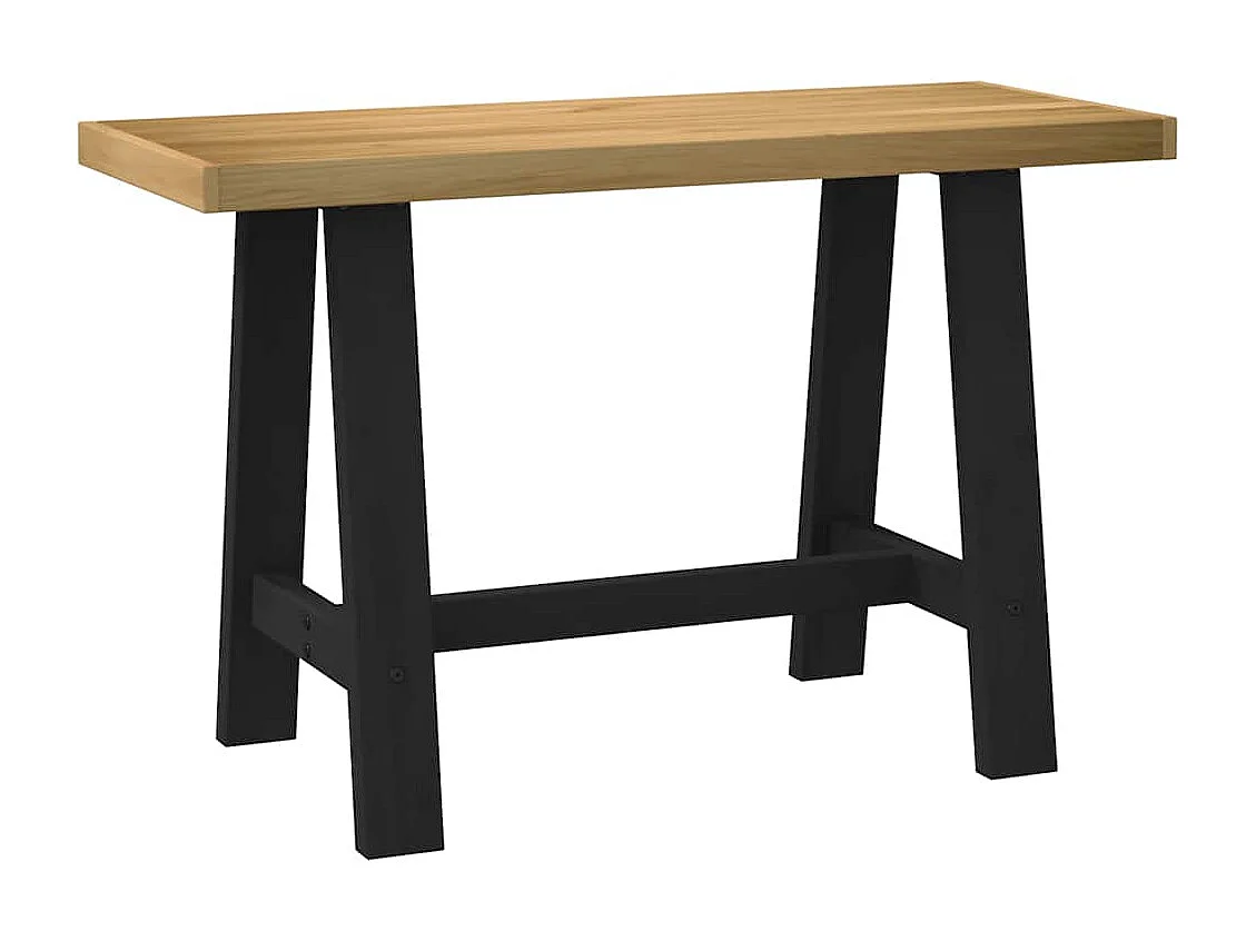 Scrivania NOAIN Gambe a Forma di A 120x50x75 cm Legno Massello