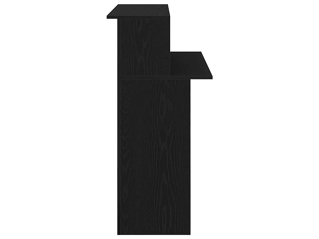Bureau de réception noir 100x50x103,5 cm bois d'ingénierie