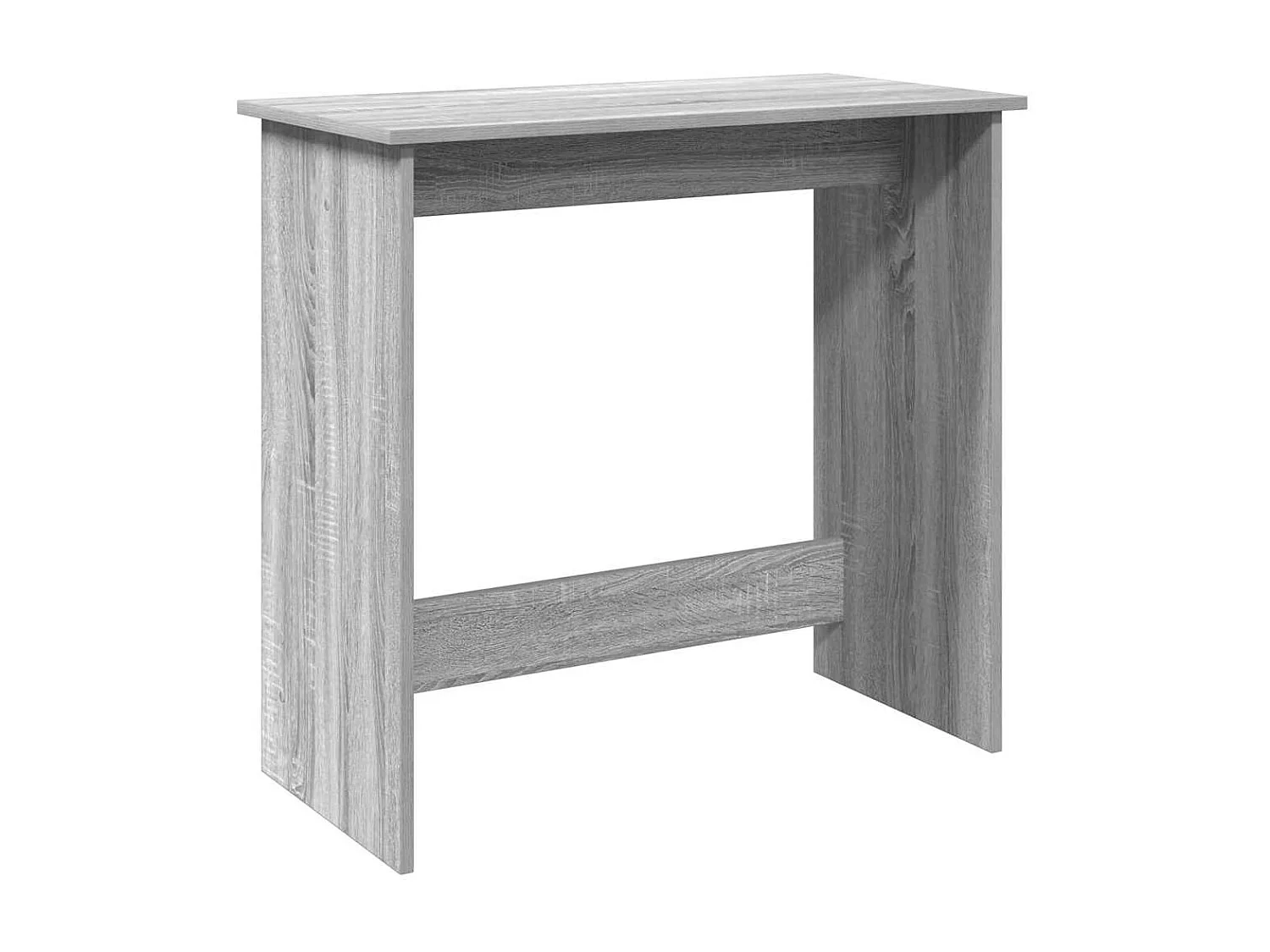 Bureau sonoma gris 80x40x75 cm bois d'ingénierie