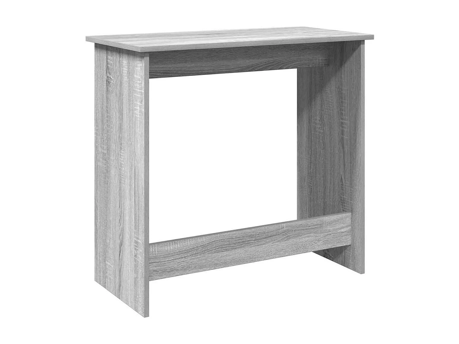 Bureau sonoma gris 80x40x75 cm bois d'ingénierie