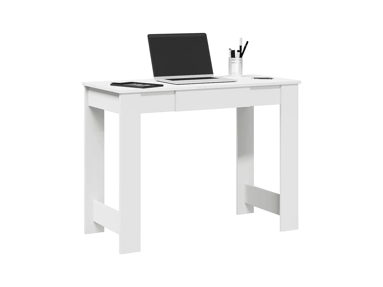 Schreibtisch Weiß 100x45x75 cm Holzwerkstoff