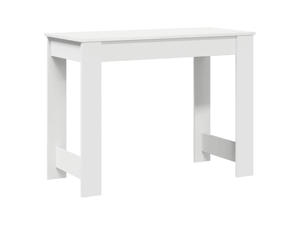 Bureau blanc 100x45x75 cm bois d'ingénierie