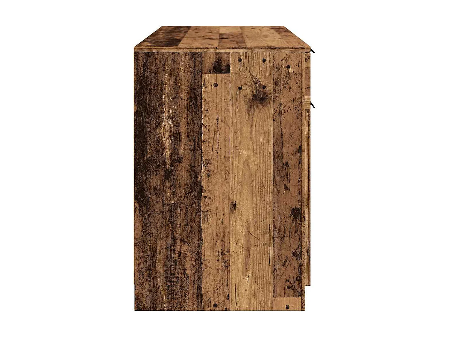 Bureau vieux bois 100x50x75 cm bois d'ingénierie