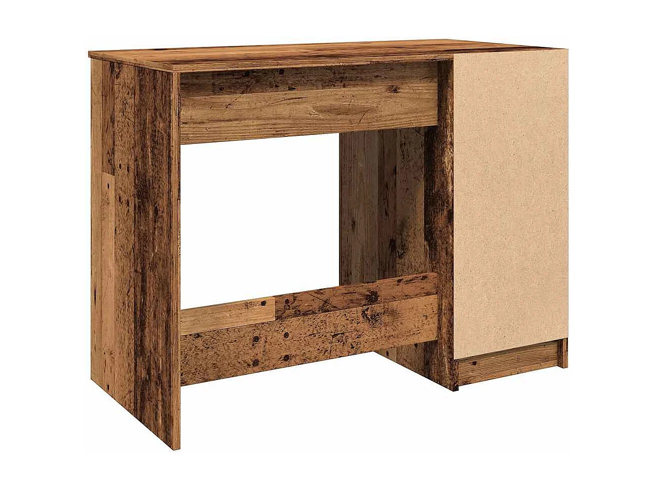 Bureau vieux bois 100x50x75 cm bois d'ingénierie