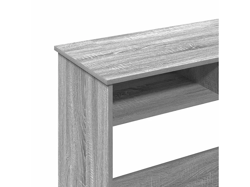Bureau 80x40x75 cm bewerkt hout grijs sonoma eikenkleurig