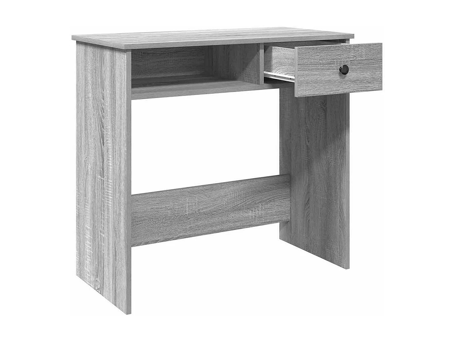 Bureau sonoma gris 80x40x75 cm bois d'ingénierie
