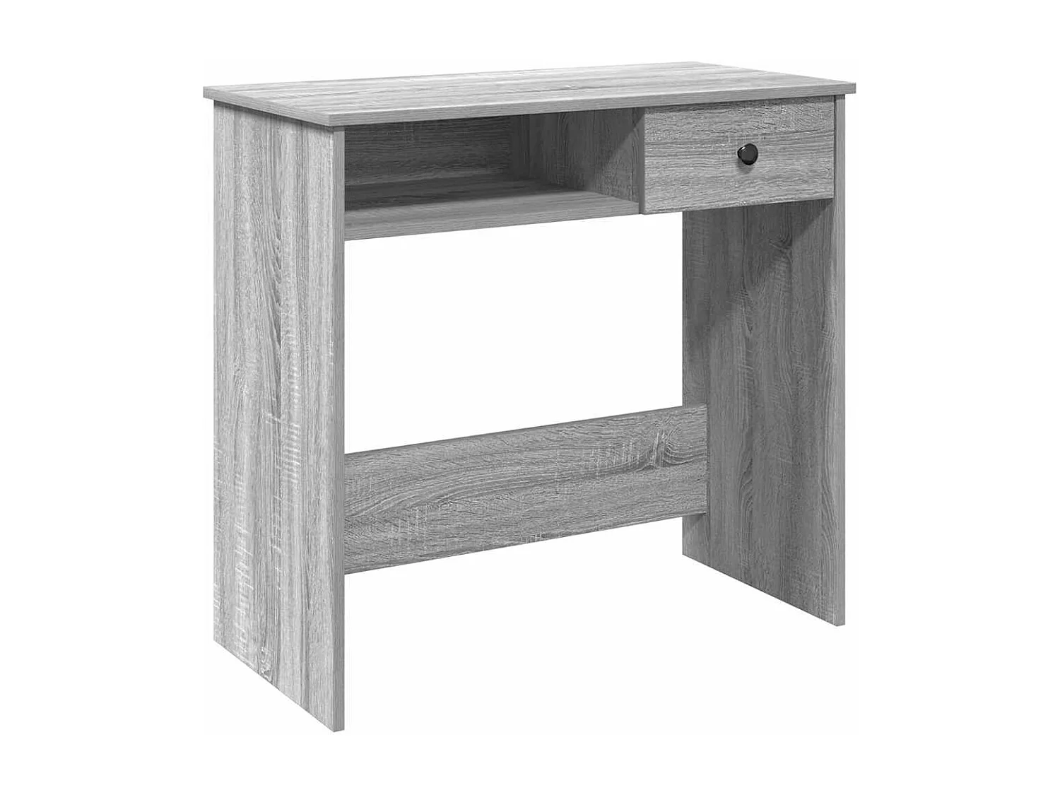 Bureau sonoma gris 80x40x75 cm bois d'ingénierie